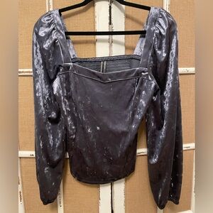 EUC Anthropologie Velvet Top